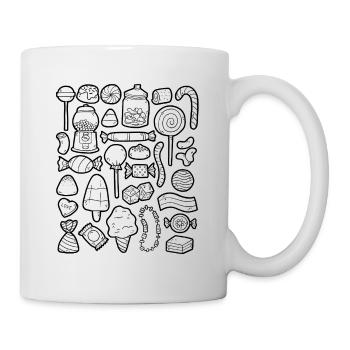 Süßigkeiten - Tasse - Weiß - Rechts