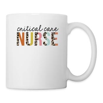 Critical-Care Nurse Leopard Print Registered RN - Mug - white - Right