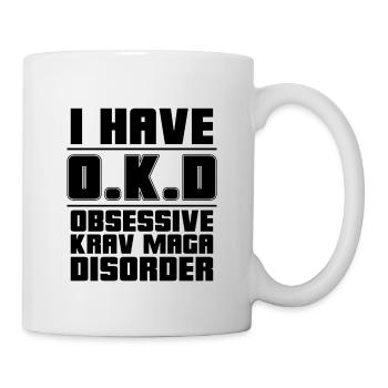 J’ai O.K.D Krav Maga Arts Martiaux Combat Fighter - Mug blanc - blanc - Droite