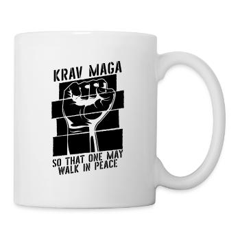 Krav Maga pour que l’on puisse fermer le combat MMA Fighter - Mug blanc - blanc - Droite