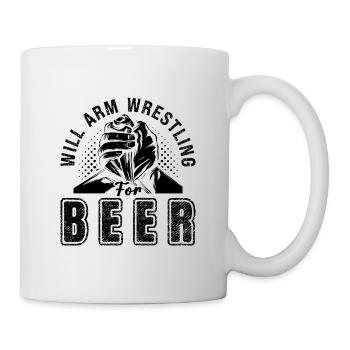 Will Arm Wrestling pour Cool Arm Wrestling Wrestler - Mug blanc - blanc - Droite