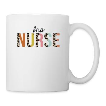 FNP Nurse Leopard Print Infirmière autorisée infirmière autorisée - Mug blanc - blanc - Droite