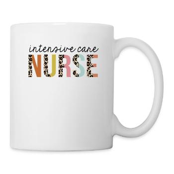 Intensive-Care Nurse Leopard Print Registered RN - Mug - white - Right