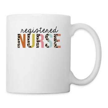 Registered Nurse Leopard Print Registered RN - Mug - white - Right