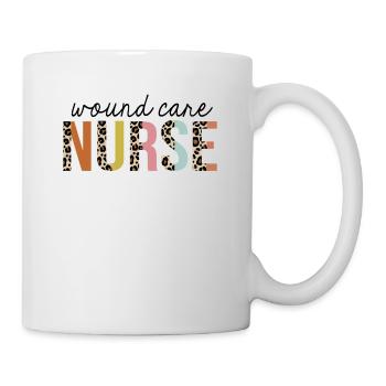 Wundkrankenschwester Leopard Print registriert RN - Tasse - Weiß - Rechts
