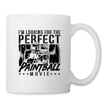 I'm Looking For Paintball Airsoft Paintball Player - Tasse - Weiß - Rechts