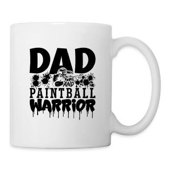 Dad And Paintball Warrior Air Gun Paintball Player - Mug - white - Right
