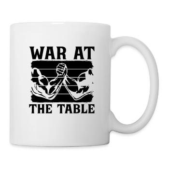 War At The Arm Wrestling Retro Arm Muscle Wrestler - Mug - white - Right