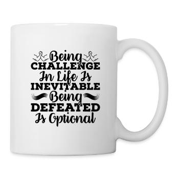 Being Challenge In Arm Wrestling Wrestle Wrestler - Mug - white - Right