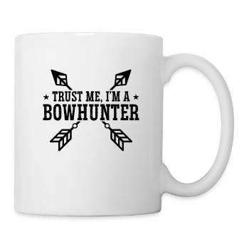 Trust Me I'm Bowhunting Longbow Shooting Bowhunter - Tasse - Weiß - Rechts