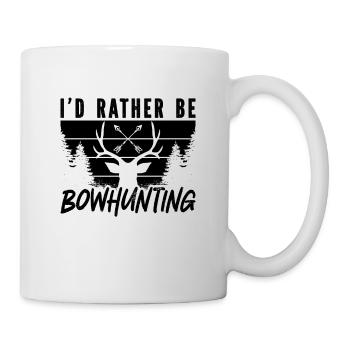 I'd Rather Be Bowhunting Archer Shooting Bowhunter - Mug - white - Right