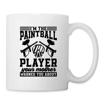 Je suis le joueur de paintball Paintball Splatter Player - Mug blanc - blanc - Droite