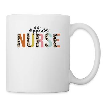 Infirmière de bureau Léopard Imprimer infirmière autorisée - Mug blanc - blanc - Droite