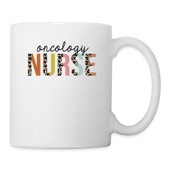 Onkologie Krankenschwester Leopard Print Registered RN - Tasse - Weiß - Rechts