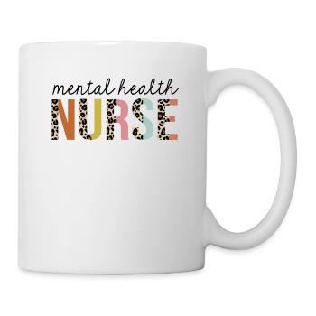 Mental-Health Nurse Leopard Print Registered RN - Mug - white - Right