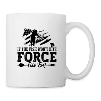 If The Fish Won't Bite Bowfishing Arrow Bowfisher - Mug - white - Right