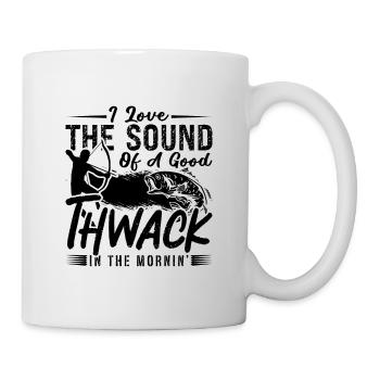 I Love The Sound Of Bowfishing Fisherman Bowfisher - Mug - white - Right