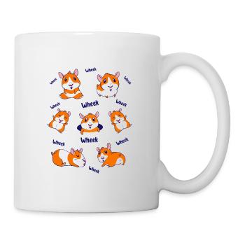 Wheek Wheek Graphic Guinea Pig Owner Pet Cavy Anim - Tasse - Weiß - Rechts