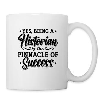 Oui Être un historien étudiant les historiens de l’histoire - Mug blanc - blanc - Droite