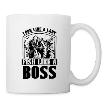 Look Like A Bowfishing Bow Hunting Sport Bowfisher - Mug - white - Right
