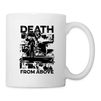 Dead From Above Bowfishing Retro Fishing Bowfisher - Mug - white - Right