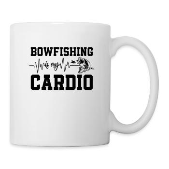 Bowfishing Cardio Bow Arrow Fish Hunting Bowfisher - Tasse - Weiß - Rechts