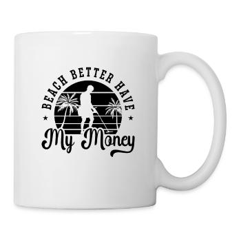 Beach Better Metal Detection Retro Dig Detectorist - Mug blanc - blanc - Droite