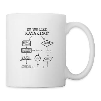 Do You Like Kayaking? Kayak Rowing Rower Canoe Pad - Tasse - Weiß - Rechts