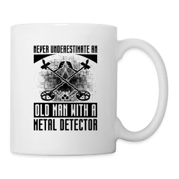 Détecteur de chasse au trésor Never Metal Detecting - Mug blanc - blanc - Droite