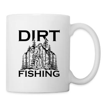 Détecteur de trésors de détection de métaux de pêche à la terre - Mug blanc - blanc - Droite