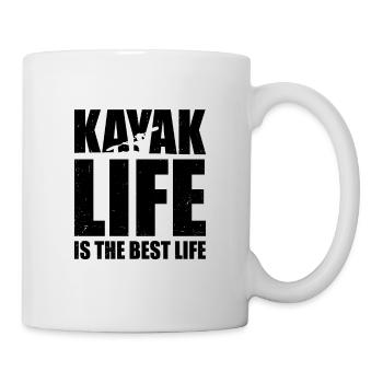 Kayak Life Is The Best Life Kayaking Canoe Paddlin - Tasse - Weiß - Rechts