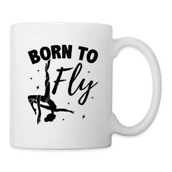 Born To Fly Graphic Acrobatics Acrobat Gymnastics - Tasse - Weiß - Rechts