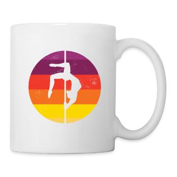 Retro Graphic Gymnast Gymnastics Acrobat Acrobatic - Tasse - Weiß - Rechts