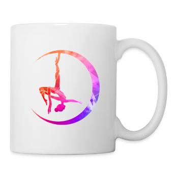 Retro Graphic Gymnast Gymnastics Acrobat Acrobatic - Tasse - Weiß - Rechts