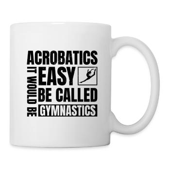Evolution Graphic Gymnast Gymnastics Acrobat Acrob - Tasse - Weiß - Rechts