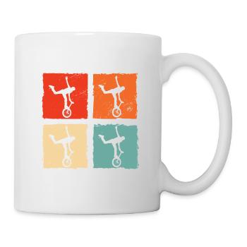 Retro Graphic Gymnast Gymnastics Acrobat Acrobatic - Tasse - Weiß - Rechts