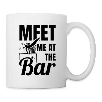 Meet Me At The Bar Gymnast Gymnastics Acrobatics S - Tasse - Weiß - Rechts