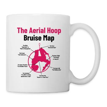 The Aerial Hoop Bruise Map Acrobatics Gymnastics S - Tasse - Weiß - Rechts