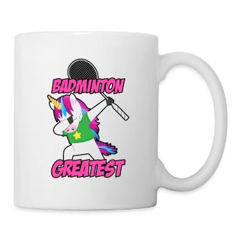 Badminton Is The Greatest Badminton Player Shuttle - Tasse - Weiß - Rechts