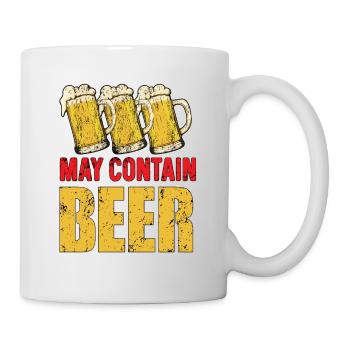 May Contain Beer Homebrewing Craftbeer Brewery Bre - Tasse - Weiß - Rechts