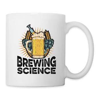 Science Graphic Homebrewing Winemaking Brewery Cra - Tasse - Weiß - Rechts