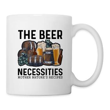 The Beer Necessities Mother Natures Recipes Homebr - Tasse - Weiß - Rechts