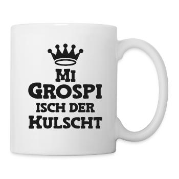 Mi Grospi isch der kulscht Opi Schweiz Opa - Tasse - Weiß - Rechts