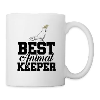 Best Animal Keeper Graphic Animal Lover Zoo Keeper - Tasse - Weiß - Rechts