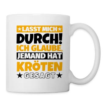 Kröten - Tasse - Weiß - Rechts