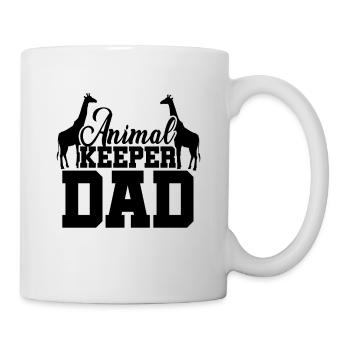 Animal Keeper Dad Zoo Keeper Animal Lover Zoologis - Tasse - Weiß - Rechts