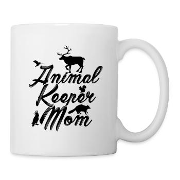 Animal Keeper Mom Zoo Keeper Animal Lover Zoologis - Tasse - Weiß - Rechts