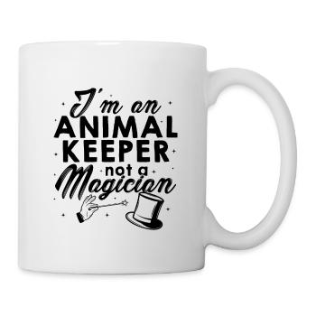 I'm An Animal Keeper Not A Magician Animal Lover Z - Tasse - Weiß - Rechts