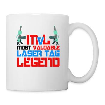 Most Valuable Lasertag Legend Lasergame Lasertag P - Tasse - Weiß - Rechts
