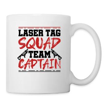 Lasertag Squad Team Captain Lasergame Lasertag Pla - Tasse - Weiß - Rechts